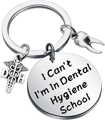 TGBJE Dental Hygienist Gift I Can’t I’m In Dental Hygiene School Keychain DH Gift Dentist Student Gift Graduation Gift For DH in Saudi Arabia