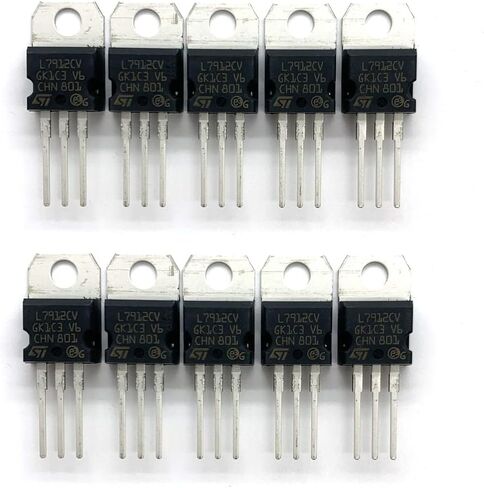 10Pcs L7912 L7912CV LM7912 7912 Linear Regulator 12V 1.5A Negative TO-220 Voltage Regulator in Saudi Arabia