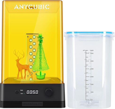 دلو غسيل احتياطي للغسيل والمعالجة من ANYCUBIC، ماكينة غسيل وعلاج حاوية الغسيل الأصلية 2.0، مقاس 9.84 بوصة × 8.27 بوصة × 13.19 بوصة in Kuwait