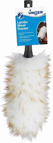 Unger Extendable Lamb’s Wool Duster – Extends to 43" – Dusters for Cleaning, Extendable Duster, Duster with Extension Pole, Long Handle Duster, Great for Ceiling Fans, Moldings, Bookcases & Windows in Kuwait