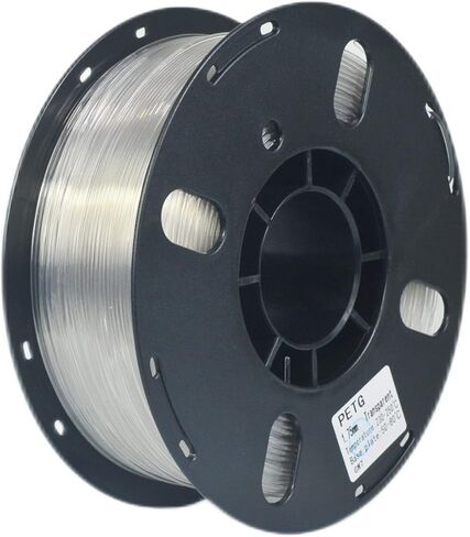 RANKI PETG Filament 1.75mm خيوط طابعة ثلاثية الأبعاد، دقة الأبعاد +/- 0.03 مم، بكرة 1 كجم (أصفر شفاف) in Kuwait