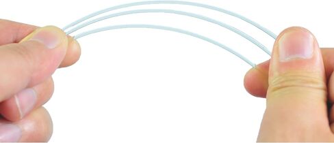 RANKI PETG Filament 1.75mm خيوط طابعة ثلاثية الأبعاد، دقة الأبعاد +/- 0.03 مم، بكرة 1 كجم (أصفر شفاف) in Kuwait