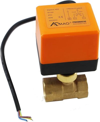 Motorized Ball Valve 3 Wires Brass 12-24V DC Electric Ball Valve 3/4" NPT 2 Control in Kuwait