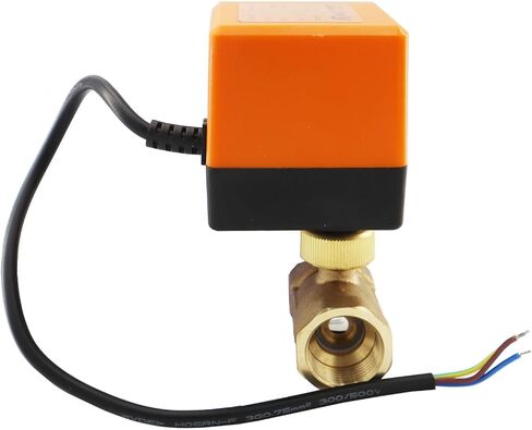 Motorized Ball Valve 3 Wires Brass 12-24V DC Electric Ball Valve 3/4" NPT 2 Control in Kuwait