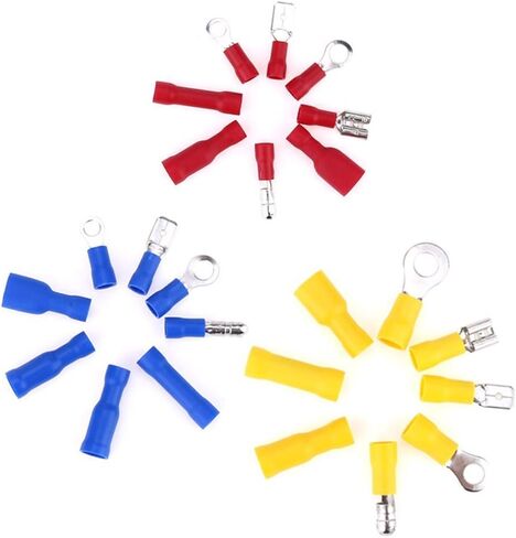 Hilitchi 360 Pcs Assorted Insulated Electrical Electrical Wire Terminals Crimp Connectors Spade Set in Saudi Arabia