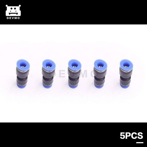 5PCS 4mm to 4mm Tube Air Pneumatic Push in Straight Gas Fittings Plastic Quick Connectors Fitting in Kuwait