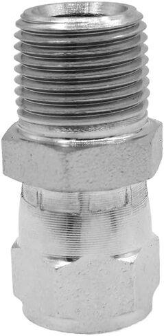 BEITERSTOE (2-PACK) 6505-06-06 Hydraulic Hose Adapter Fitting 3/8" Male (3/8-18 NPTF) × 3/8" Female JIC 37° Swivel (9/16-18 UNF) Straight Pipe Joints Connector Carbon Steel in Saudi Arabia