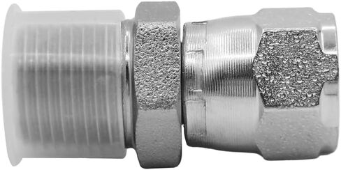 BEITERSTOE (2-PACK) 6505-06-06 Hydraulic Hose Adapter Fitting 3/8" Male (3/8-18 NPTF) × 3/8" Female JIC 37° Swivel (9/16-18 UNF) Straight Pipe Joints Connector Carbon Steel in Saudi Arabia
