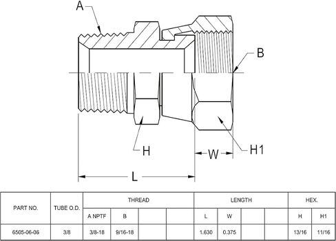BEITERSTOE (2-PACK) 6505-06-06 Hydraulic Hose Adapter Fitting 3/8" Male (3/8-18 NPTF) × 3/8" Female JIC 37° Swivel (9/16-18 UNF) Straight Pipe Joints Connector Carbon Steel in Saudi Arabia