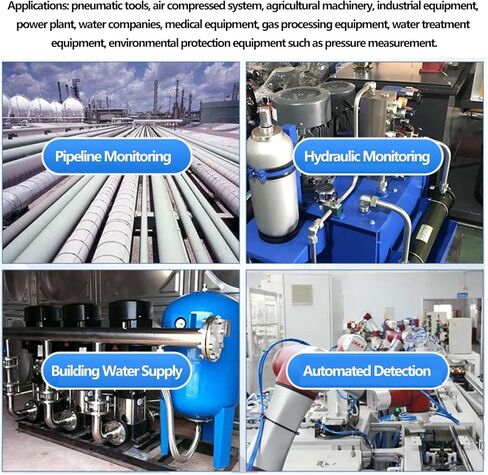 مقياس الضغط الهيدروليكي الرقمي، 3.15 مقياس ضغط من الفولاذ المقاوم للصدأ 10000PSI 400BAR جهاز قياس الضغط الهيدروليكي مع موصل G1/4 in Kuwait