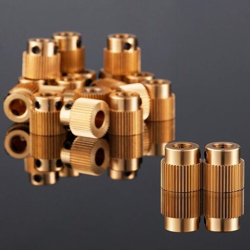 Extruder Wheel 3D Printer Parts Drive 40 Teeth Gear Brass Extruder Wheel Gear Compatible with CR-10, CR-10S, S4, S5, Ender 3, Ender 3 Pro (10) in Saudi Arabia