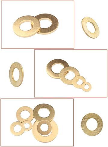 Guard4U 340Pcs 11-Size Brass Flat Washer Assortment Set- M2 M2.5 M3 M4 M5 M6 M8 M10 M12 M14 M16 in Saudi Arabia