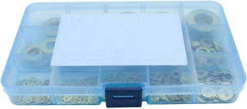 Guard4U 340Pcs 11-Size Brass Flat Washer Assortment Set- M2 M2.5 M3 M4 M5 M6 M8 M10 M12 M14 M16 in Saudi Arabia