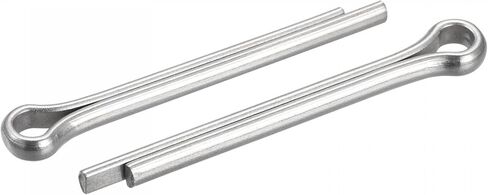 دبوس كوتر سبليت من uxcell، مشبك تثبيت من الفولاذ المقاوم للصدأ مقاس 5 مم × 40 مم مناسب للسيارات والميكانيكا، لون فضي، 25 قطعة in Kuwait