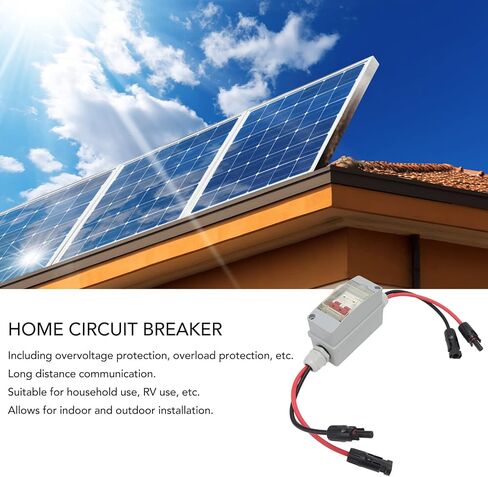 Circuit Breaker Solar Panels 30 Amp Solar Disconnect Switch, MCB 2P DC 500V 32A Disconnect Switch with IP65 Waterproof Distribution Box, Outdoor Miniature Breaker Box (with Cable and PV Connector) in Saudi Arabia
