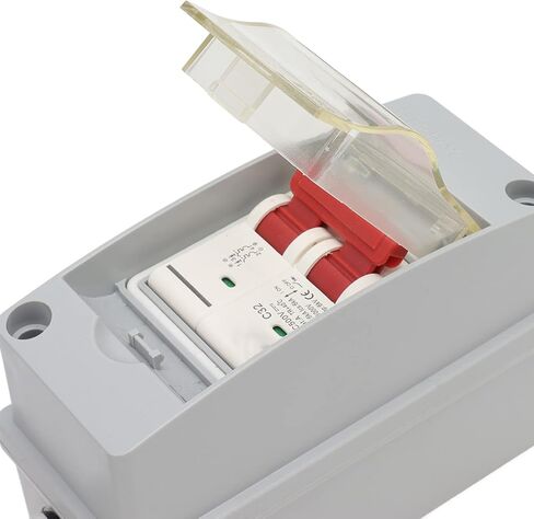 Circuit Breaker Solar Panels 30 Amp Solar Disconnect Switch, MCB 2P DC 500V 32A Disconnect Switch with IP65 Waterproof Distribution Box, Outdoor Miniature Breaker Box (with Cable and PV Connector) in Saudi Arabia