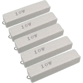 5pcs 500 ohm 500RΩJ 10 watt Axial Ceramic Cement Power Resistor 10W in Kuwait