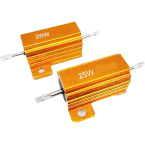 2pcs 3 ohm 3R 25W Watt Aluminum Housed Metal Case Wirewound Resistors in Saudi Arabia