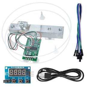 DAOKI HX711 Weight Sensor Module Kit Digital Load Cell Weight Sensor A/D Module 5KG Portable Electronic Kitchen Scale for Arduino with 3.5mm x 1.35mm Power Cable, Scale Display Module in Saudi Arabia