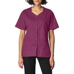 WonderWink Women's Wonderwork Short Sleeve Snap Jacket in Kuwait