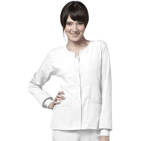 WonderWink Women's Scrubs Four Way Stretch Sporty Snap Jacket