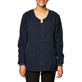 WonderWink Women's Scrubs Four Way Stretch Sporty Snap Jacket
