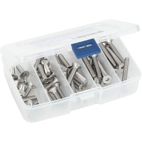 1/4-20 x 1/2", 5/8", 3/4", 7/8", 1" Flat Head Socket Cap Screws, Allen Socket Drive, Stainless Steel 18-8 (304), Bright Finish, Fully Threaded, 50 PCS in Saudi Arabia