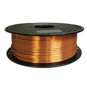 خيط حبر نحاس PLA 2. 85 مم طباعة ثلاثية الأبعاد لامعة 1 كجم (2.2 رطل) مادة طباعة ثلاثية الأبعاد PLA حريرية من النحاس الأحمر مثل CC3D in Kuwait