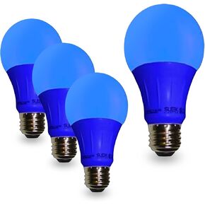 SLEEKLIGHTING LED A19 Green Light Bulb, 120 Volt - 3-Watt Energy Saving - Medium Base - UL-Listed LED Bulb - Lasts More Than 20,000 Hours in Saudi Arabia