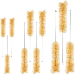 stonylab 10 Pack Tube Brushes, Bristle Test Tube Bottle Wash Cleaning Brushes with Radial Tufted End for Laboratory, Size Assorted in Saudi Arabia