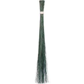 1 Piece of 27-28-inch Colorful Asian Coconut leaf Broom Multi-Surface Sturdy Authentic Thai Natrual Broom (Green) in Saudi Arabia