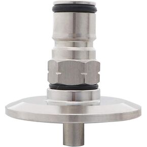 1.5 بوصة مشبك ثلاثي إلى عمود قفل الكرة، تركيبات البيرة الصحية SS304، حلقة OD 50.5 مم لنقل ضغط التخمير المخروطي SS (الغاز والسائل) in Kuwait