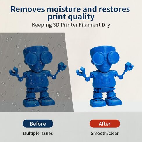 3D Print Filament Dryer, Fast Heating Dryer Box, Filament Storage Dehydrator, Keeping Filaments Dry During 3D Print, Fits PLA PETG ABS Nylon PA Filament 1.75 2.85 3.00mm- Black in Saudi Arabia