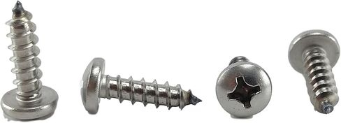 #12 X 1" Stainless 18-8 Phillips Pan Head Sheetmetal Screw (1/2" to 2-1/2" in Listing) 100 Sheet Metal Screws (#12 X 1 INCH) in Kuwait