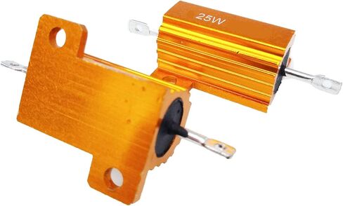 2pcs 3 ohm 3R 25W Watt Aluminum Housed Metal Case Wirewound Resistors in Saudi Arabia