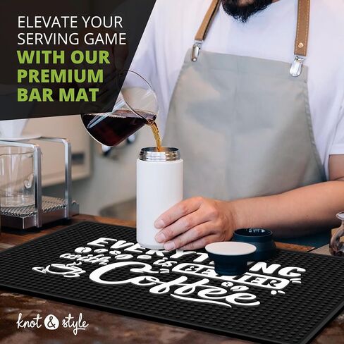 Premium Bar Mat - It's 5 O'Clock Somewhere 18x12 Inches Rubber Mat for Home Bar - Entertaining & Vibrant Countertop Mat - Durable Drying Mat for Kitchen in Saudi Arabia