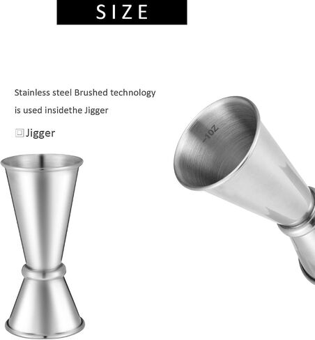 Stainless Steel Muddler for Cocktails,Mixing Spoon and Measuring Jigger,Professional Bar Tools,10-inch Bar Muddler for Making Mojitos,Margaritas and Other Fruit Based Drinks. in Saudi Arabia