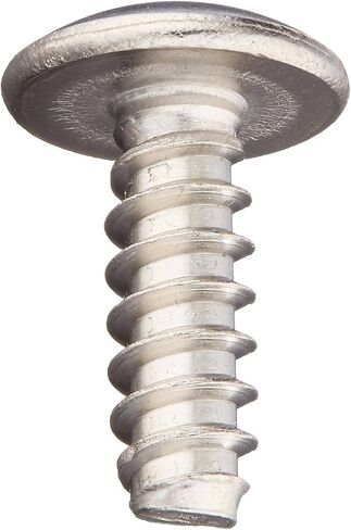 18-8 Stainless Steel Sheet Metal Screw, Plain Finish, Truss Head, Phillips Drive, Type B, #8-18 Thread Size, 1/2" Length (Pack of 100) in Saudi Arabia