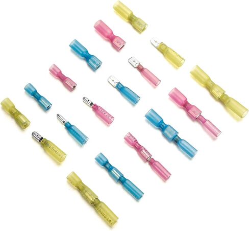 300 قطعة من موصلات الانكماش الحراري - موصلات الانكماش الحراري من سوبوبي وموصلات الرصاص - موصلات أسلاك ذكر أنثى وأطراف كهربائية مجعدة in Kuwait