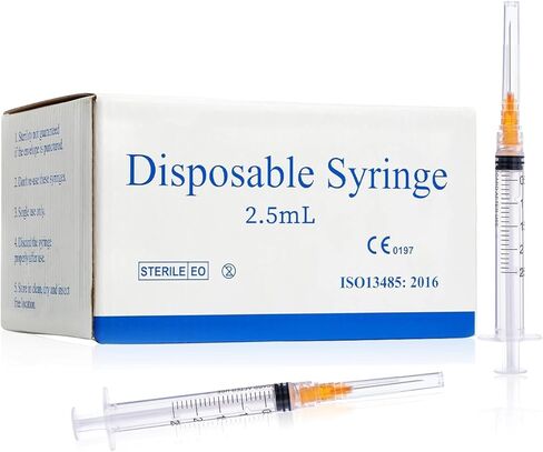 لوازم مختبر لور لوك للاستعمال مرة واحدة، مغلفة بشكل فردي 100 قطعة in Kuwait