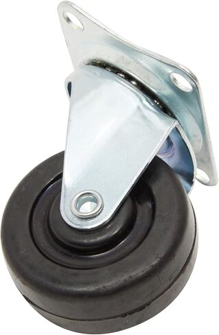 Stockroom Plus 24 Pack 2 inch Swivel Caster Wheels Rubber Base with Top Plate and Bearing for Smooth Moving in Kuwait