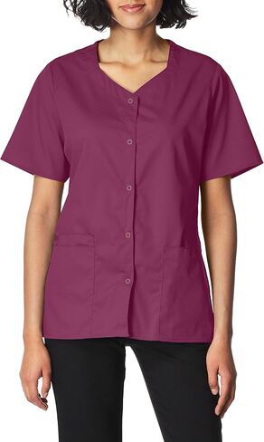 WonderWink Women's Wonderwork Short Sleeve Snap Jacket in Kuwait