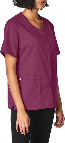 WonderWink Women's Wonderwork Short Sleeve Snap Jacket in Kuwait