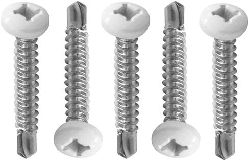 AP Products 012-PTK500W 8X3/4 White #8 Self-Tapping Pan Head Tri-Screws - 0.75", 500 Pack in Saudi Arabia
