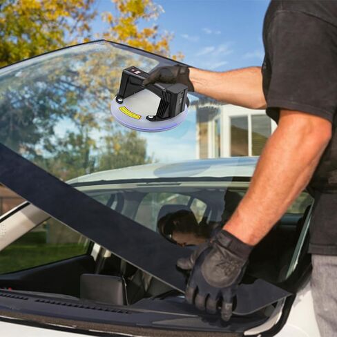 ZFULVO الكهربائية فراغ شفط كأس رافع، 8 في الثقيلة شفط كأس الصناعية فراغ شفط رافع للزجاج والجرانيت والبلاط والمعادن والزجاج الأمامي شفط كأس مقابض أداة 350 رطل الحمولة in Kuwait