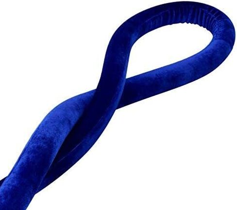 YaeKoo 59 in Velvet Stanchion Rope, Stanchion Queue Barrier Velvet Rope, Crowd Control Barrier Rope, with Golden Mirror Polished Hook (Blue) in Saudi Arabia