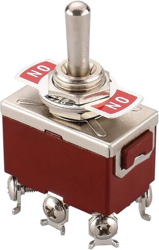 Baomain تبديل التبديل DPDT ON / OFF / ON 3 موقف AC 15A / 250V 20A / 125V 6 محطات المسمار RT1322 2 حزمة in Kuwait