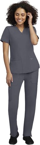 STAT MEDICAL WEAR Scrub Set for Women, Professional V-Neck Top with Comfortable Drawstring Pant with 5 Pockets - 100200 in Saudi Arabia