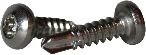 Small Parts 1010ABTP188B 18-8 Stainless Steel Sheet Metal Screw, Black Oxide Finish, Pan Head, Star Drive, Type AB, #10-16 Thread Size, 5/8" Length (Pack of 25) in Saudi Arabia