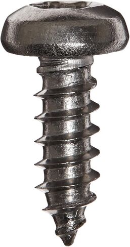 18-8 Stainless Steel Sheet Metal Screw, Plain Finish, Pan Head, Star Drive, Type AB, #8-18 Thread Size, 1/2" Length (Pack of 50) in Saudi Arabia